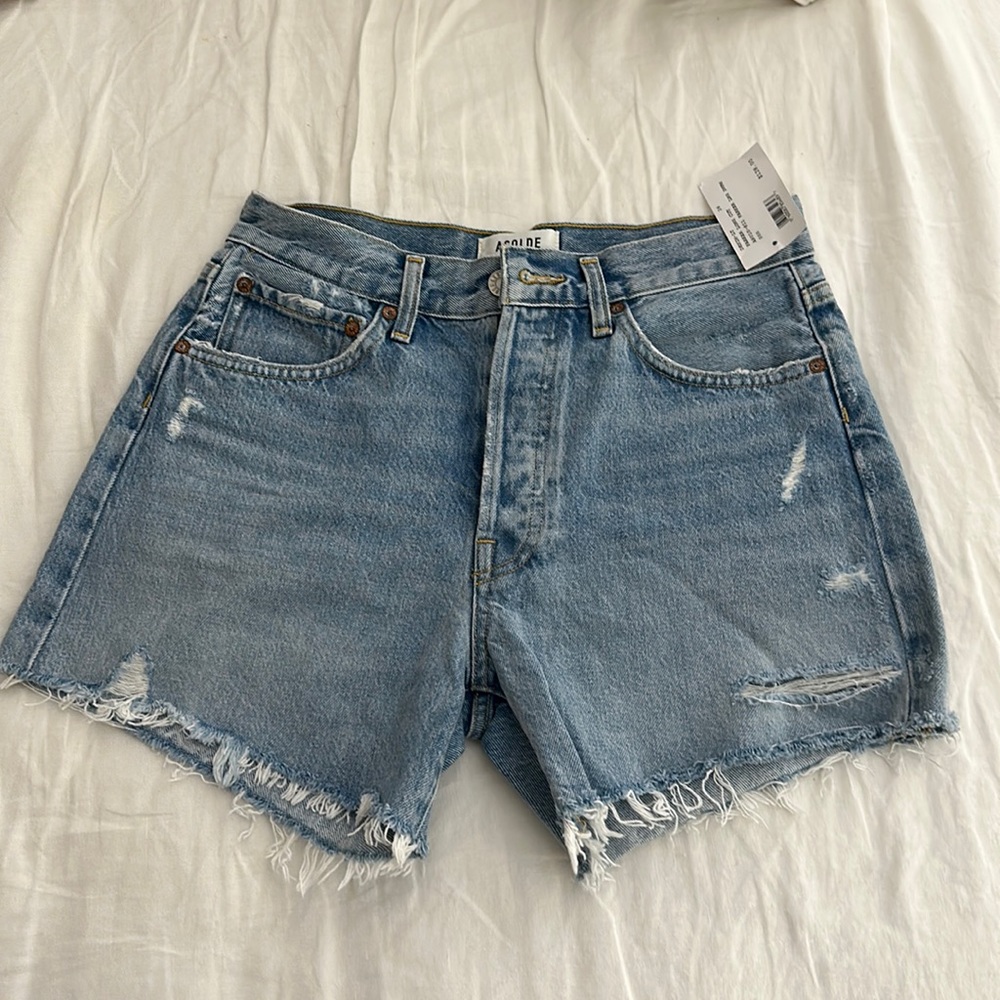 brand new with tags agolde parker long shorts 26 swapmeet
